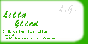 lilla glied business card